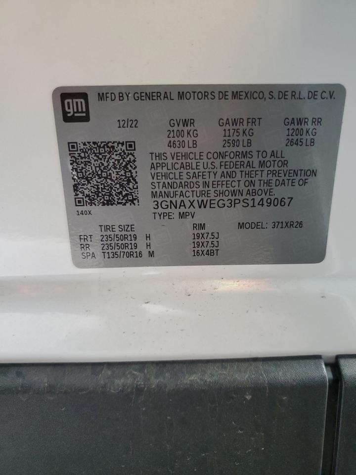 3GNAXWEG3PS149067 CHEVROLET EQUINOX 2023