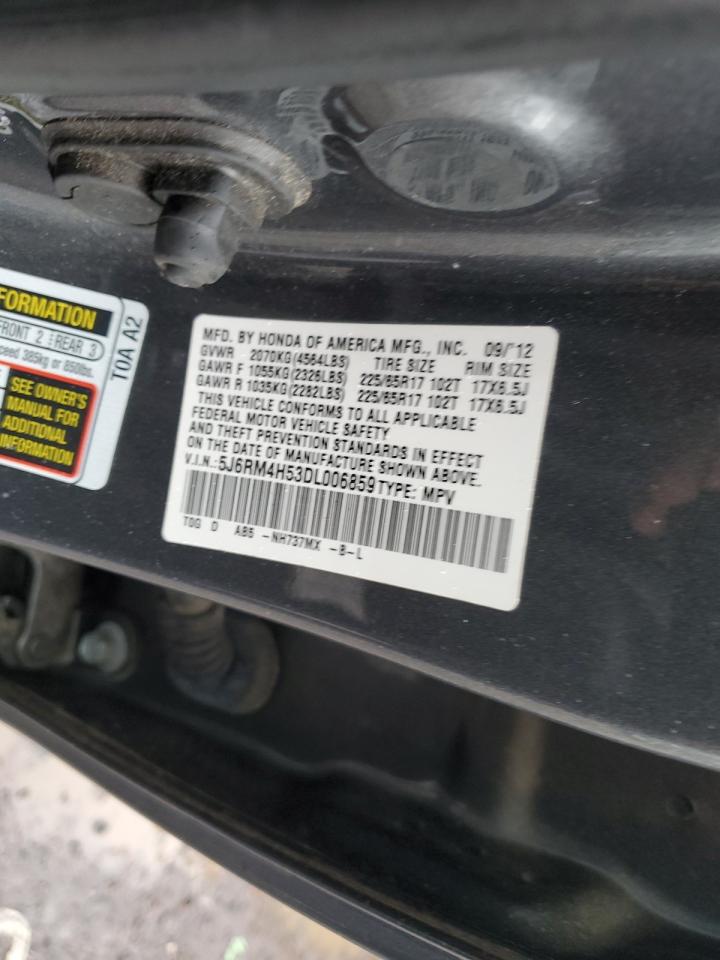 2013 Honda Cr-V Ex VIN: 5J6RM4H53DL006859 Lot: 58124165