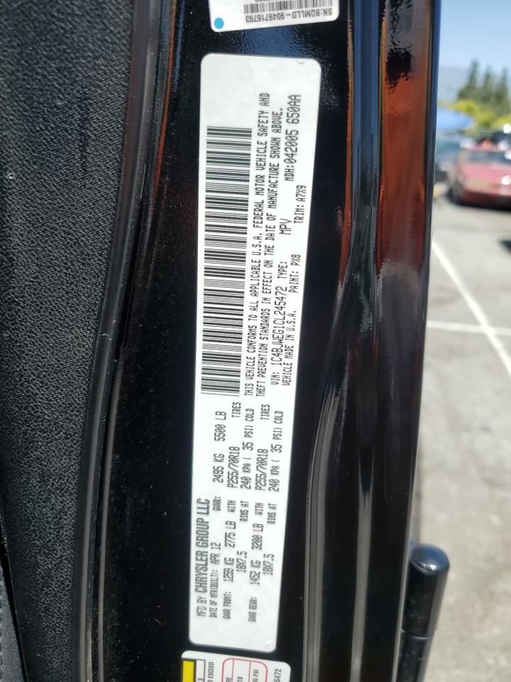 2012 Jeep Wrangler Unlimited Sahara VIN: 1C4BJWEG1CL245472 Lot: 57261655