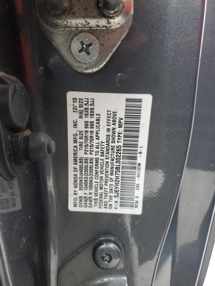 2011 Honda Element Ex VIN: 5J6YH2H75BL002265 Lot: 56382765