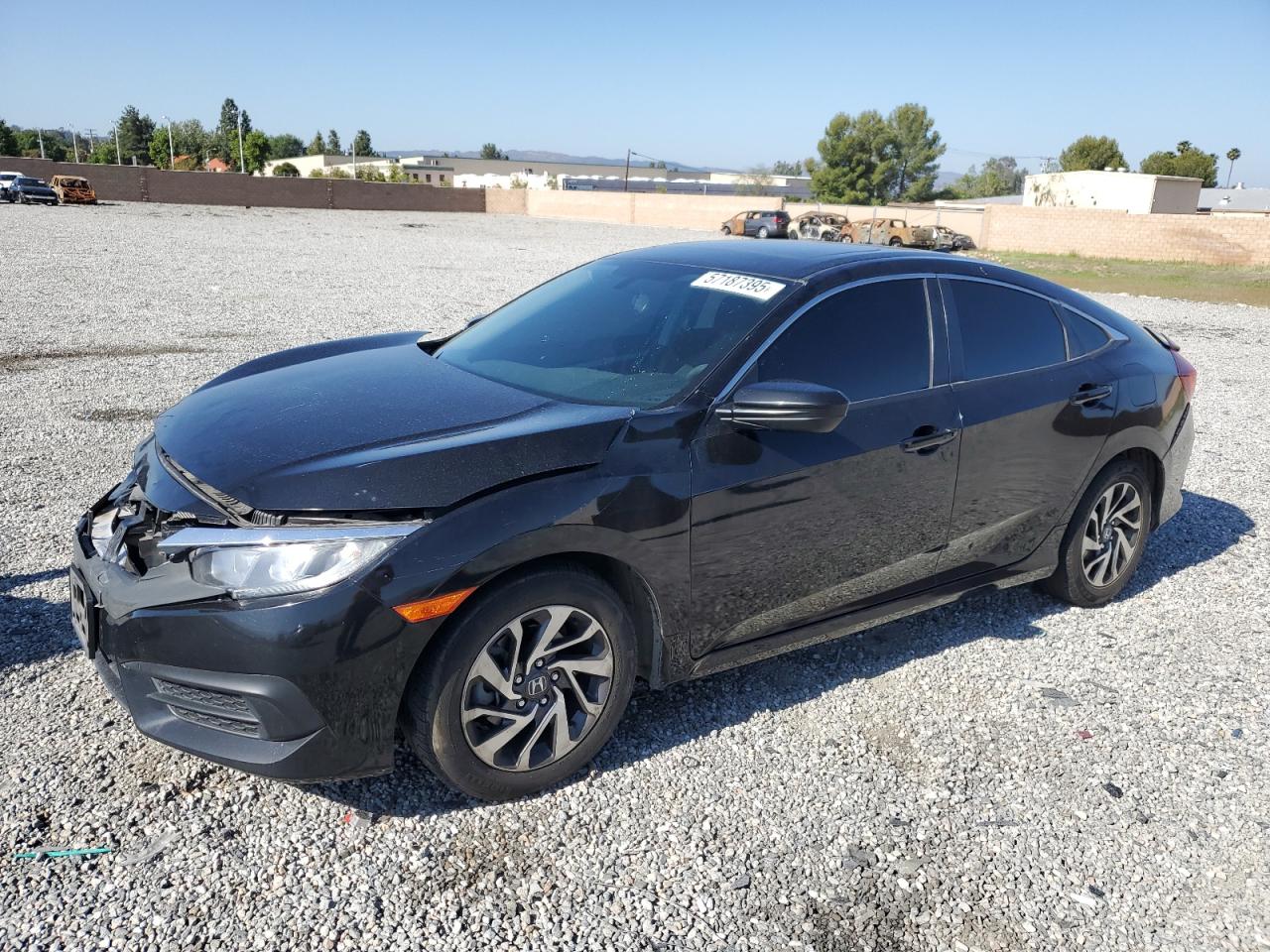 2018 Honda Civic Ex იყიდება Mentone-ში, CA - Front End