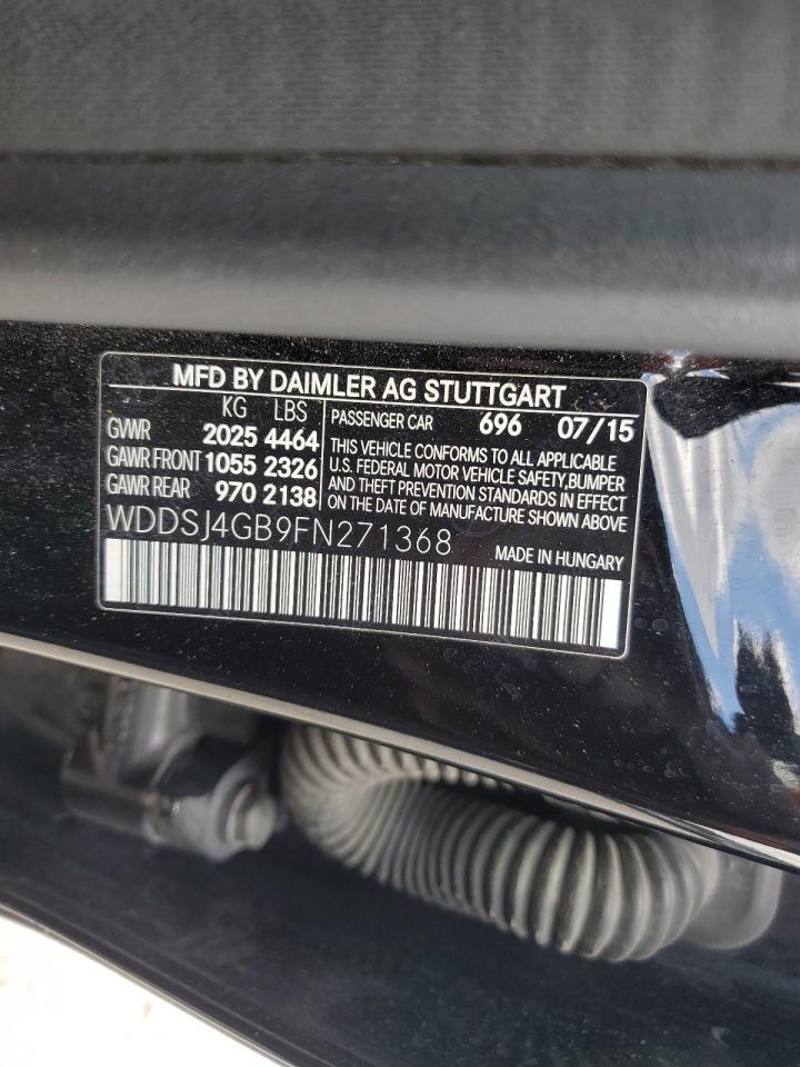 2015 Mercedes-Benz Cla 250 4Matic VIN: WDDSJ4GB9FN271368 Lot: 56956265
