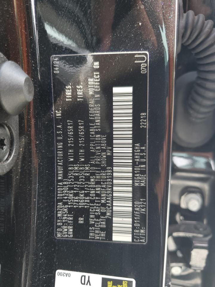 7MUCAAAG9RV091989 TOYOTA COROLLA CR 2024