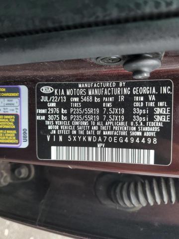 2014 KIA SORENTO SX