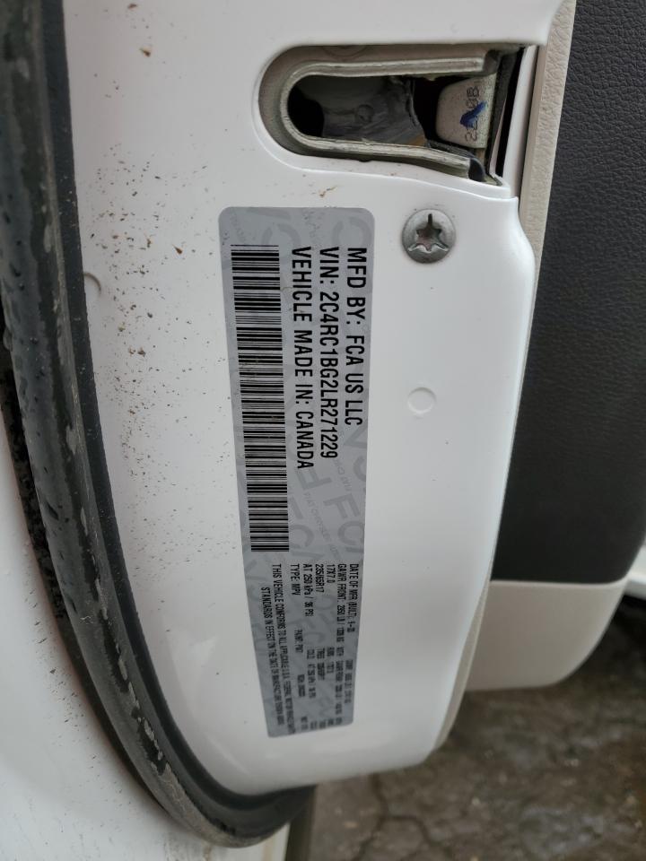 2020 Chrysler Pacifica Touring L VIN: 2C4RC1BG2LR271229 Lot: 58295615