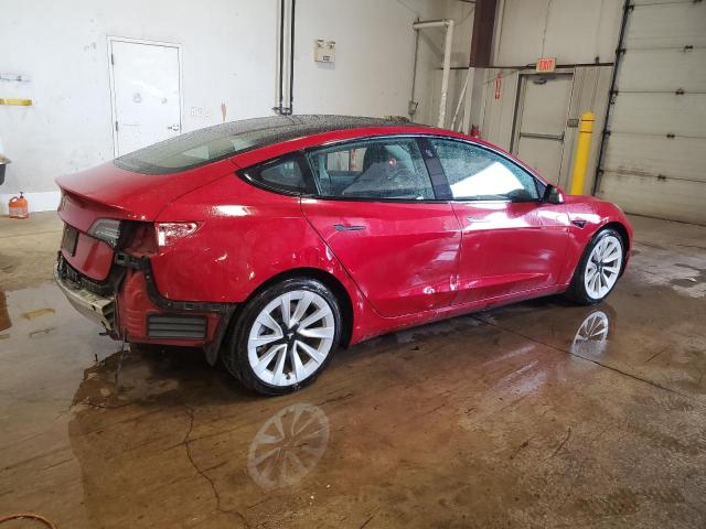  TESLA MODEL 3 2022 Czerwony