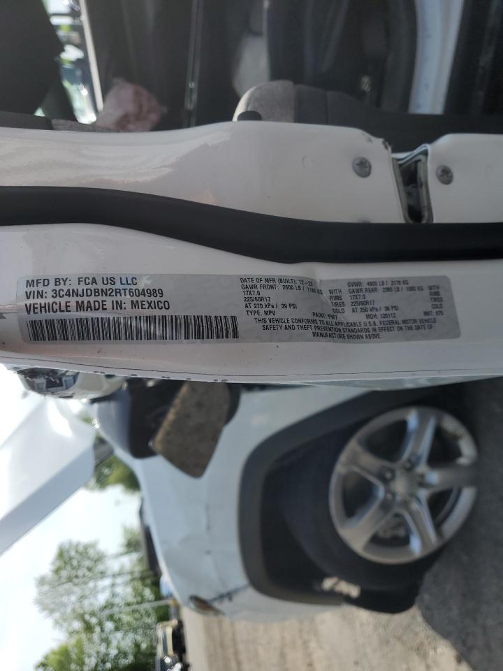 2024 Jeep Compass Latitude VIN: 3C4NJDBN2RT604989 Lot: 56880335