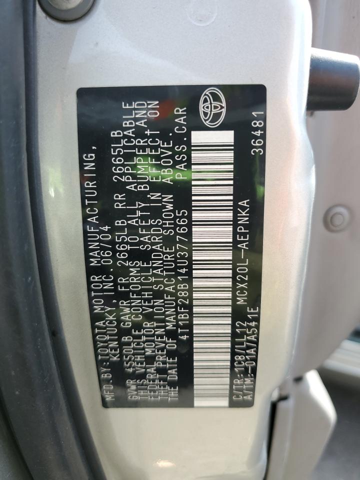 4T1BF28B14U377665 2004 Toyota Avalon Xl