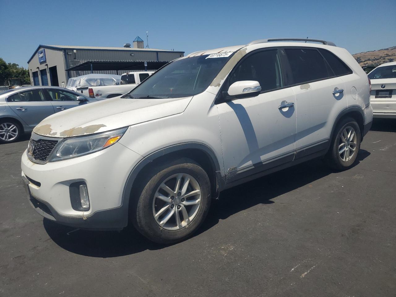 2014 Kia Sorento Lx white null gas 5XYKTCA61EG543895 photo #1