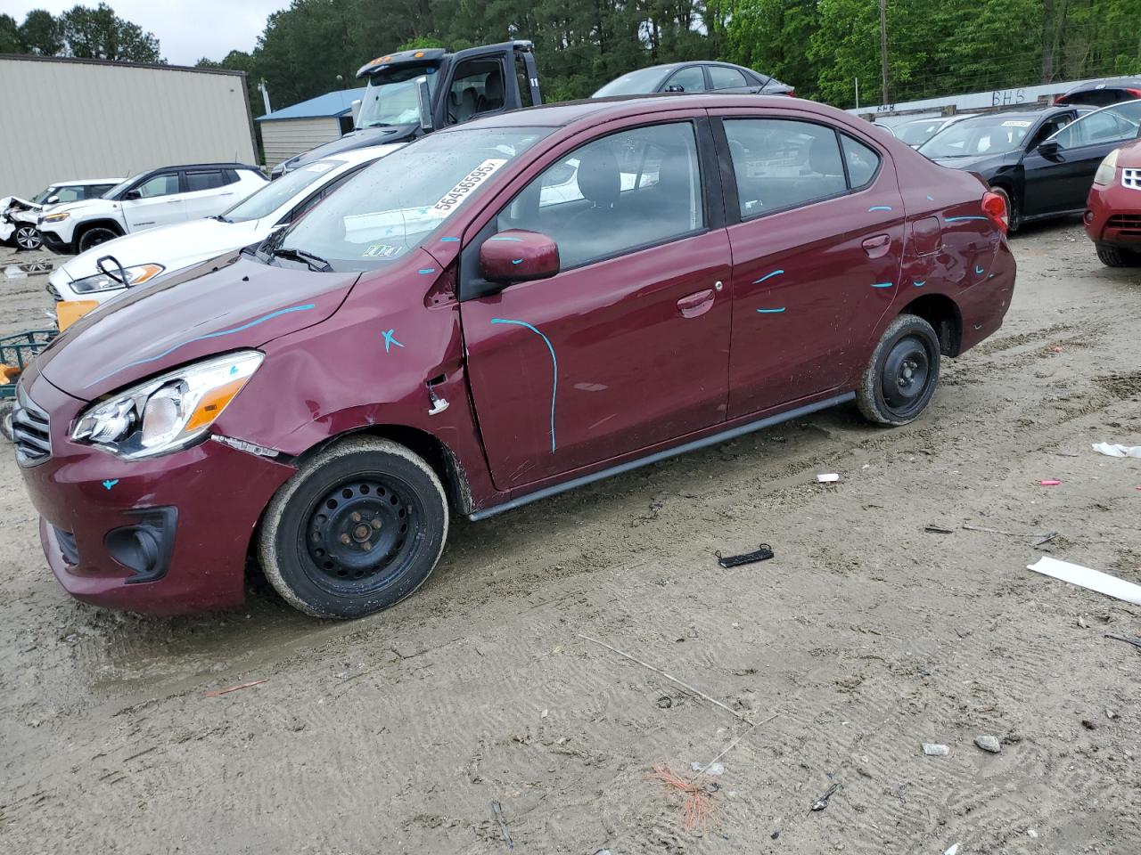2019 Mitsubishi Mirage G4 Es en Venta en Seaford, DE - Front End