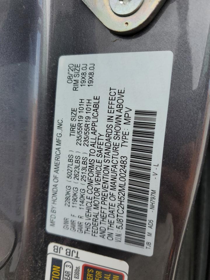 2021 Acura Rdx Technology VIN: 5J8TC2H52ML002483 Lot: 57113975