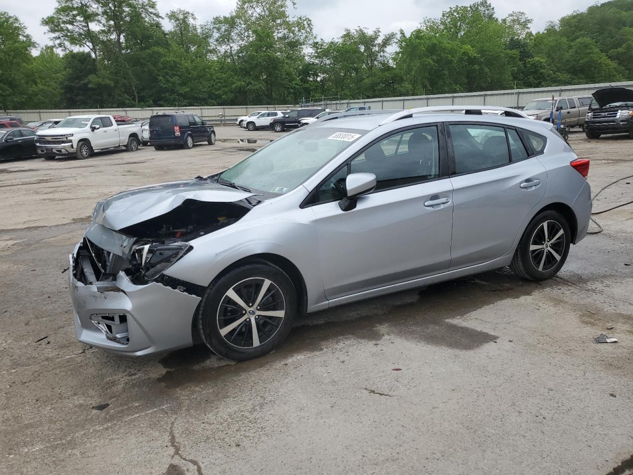 2019 Subaru Impreza Premium იყიდება Ellwood City-ში, PA - Front End