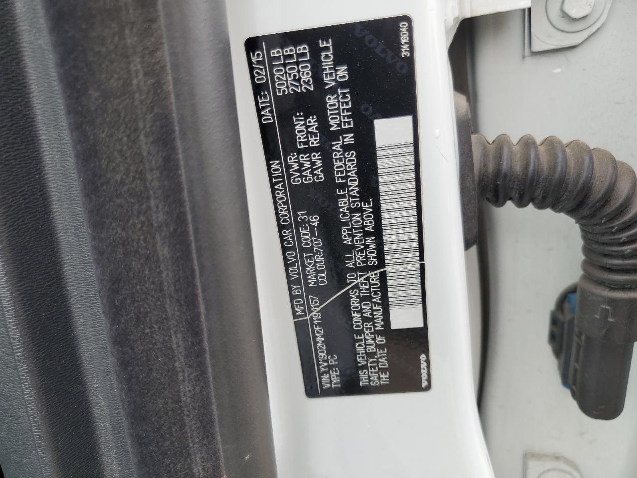 2015 Volvo S80 Platinum VIN: YV1902MM2F1191157 Lot: 58366105