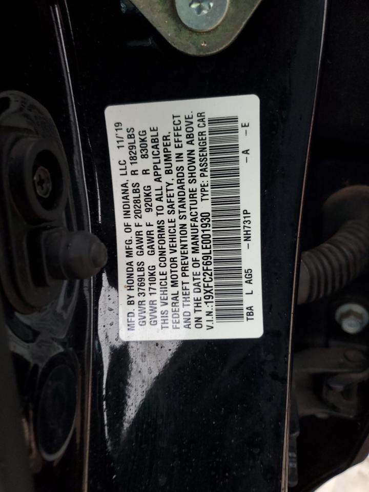 19XFC2F69LE001930 HONDA CIVIC 2020