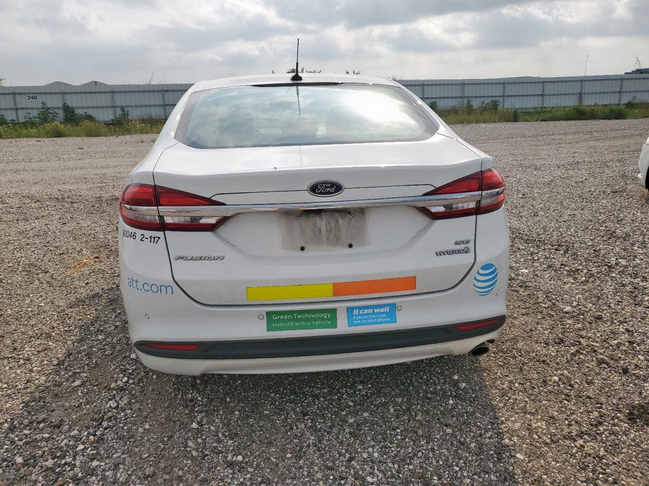 2017 Ford Fusion Se Hybrid VIN: 3FA6P0LU9HR410141 Lot: 54037775