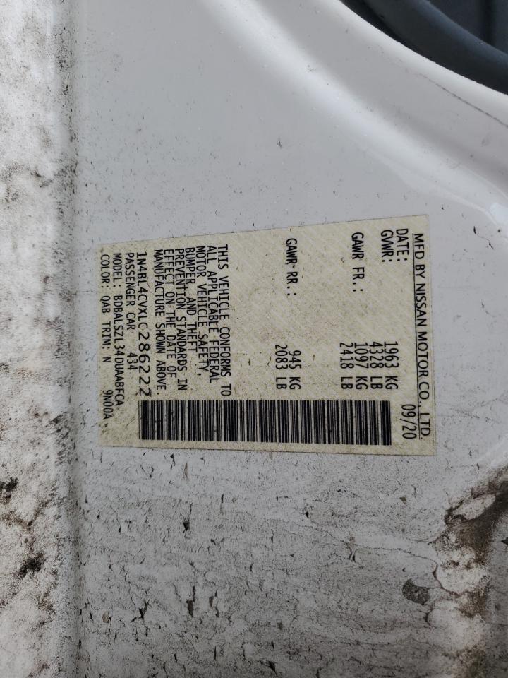 1N4BL4CVXLC286222 NISSAN ALTIMA 2020