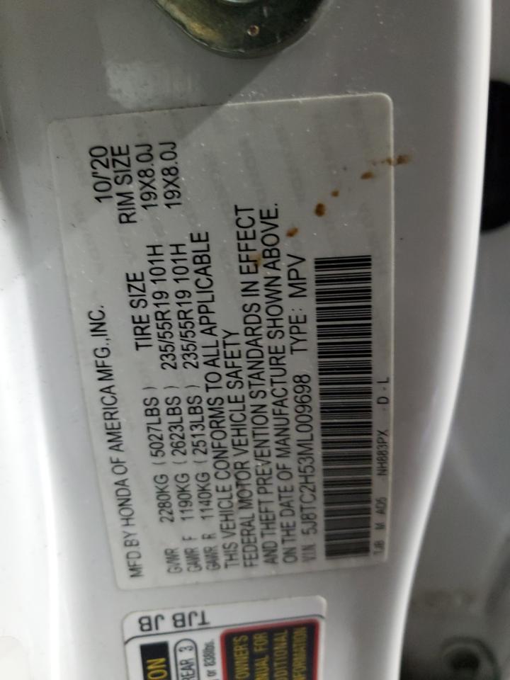 2021 Acura Rdx Technology VIN: 5J8TC2H53ML009698 Lot: 57119325