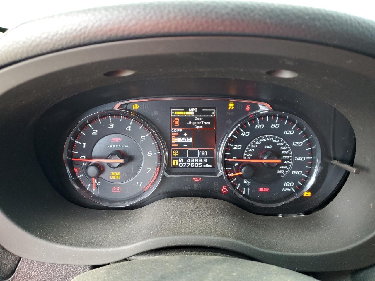 2018 Subaru Wrx Sti VIN: JF1VA2N64J9806034 Lot: 53982365