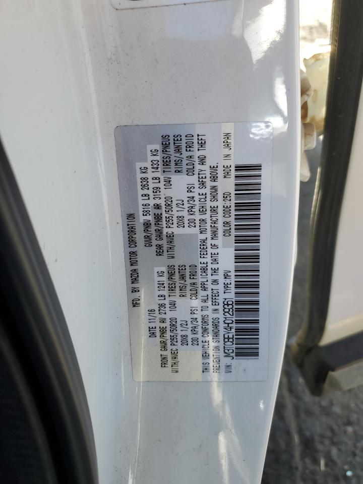 2017 Mazda Cx-9 Signature VIN: JM3TCBEY4H0129361 Lot: 56929295