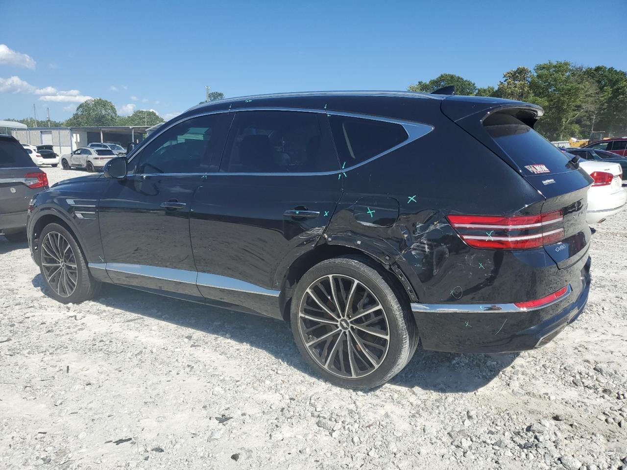 2021 Genesis Gv80 Base black null gas KMUHCESC1MU053073 photo #3