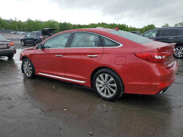  HYUNDAI SONATA 2017 Red