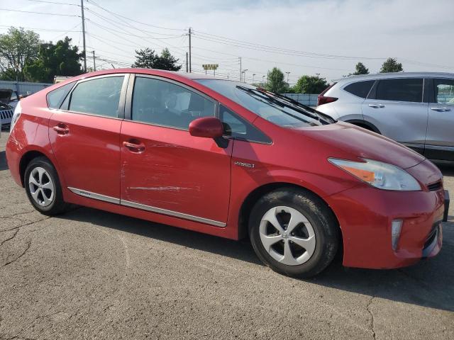  TOYOTA PRIUS 2012 Червоний