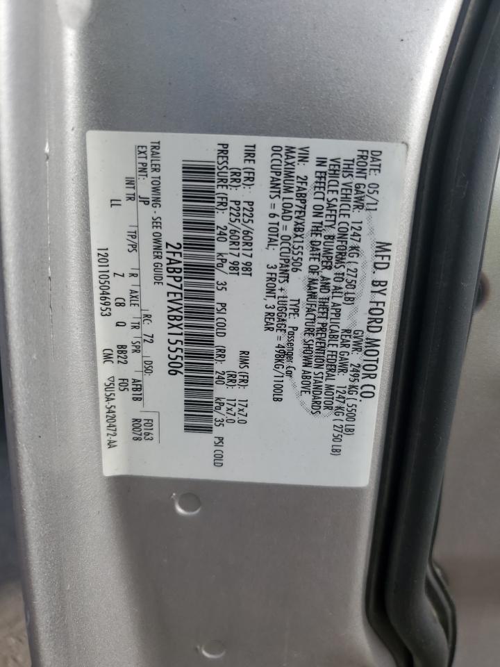 2011 Ford Crown Victoria Lx VIN: 2FABP7EVXBX155506 Lot: 56899375