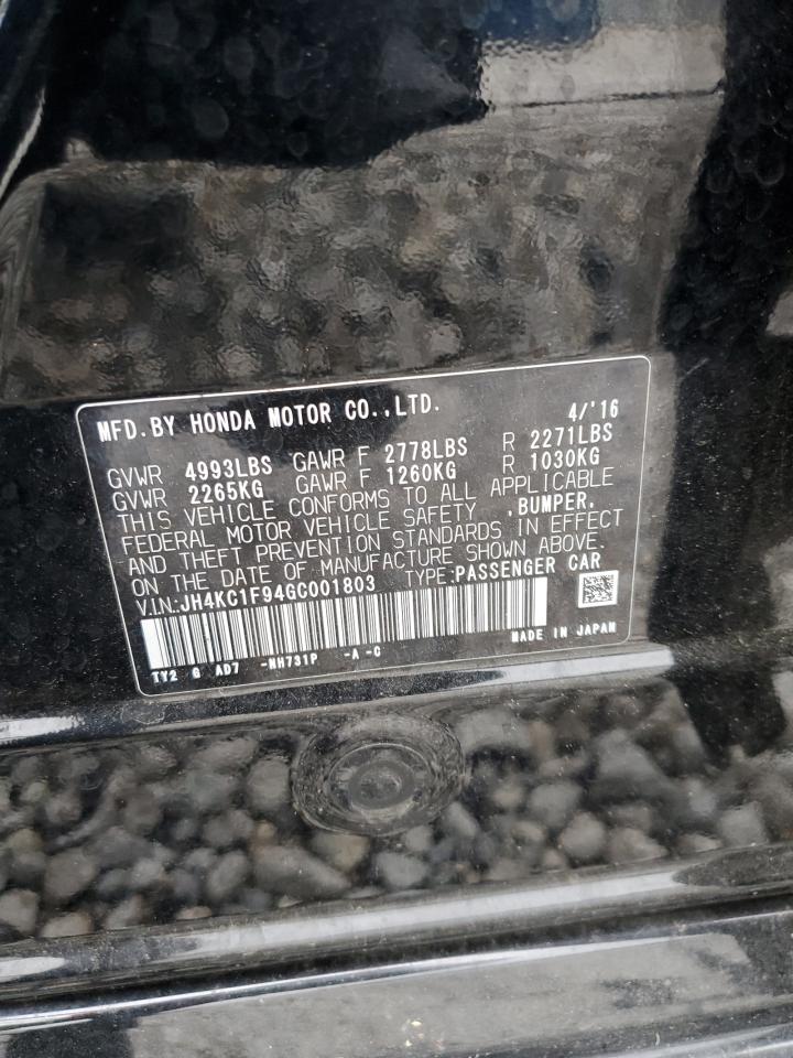 2016 Acura Rlx Advance VIN: JH4KC1F94GC001803 Lot: 55317555