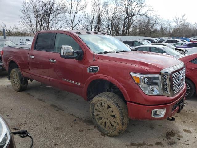 Pickups NISSAN TITAN 2016 Burgundy