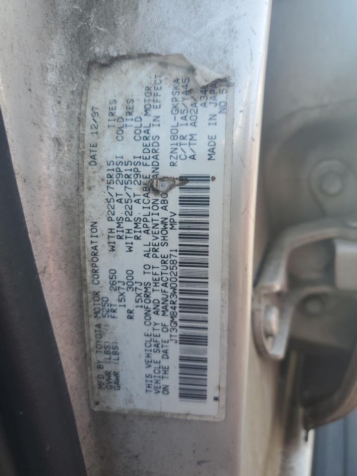 1998 Toyota 4Runner VIN: JT3GM84R3W0025871 Lot: 57129535