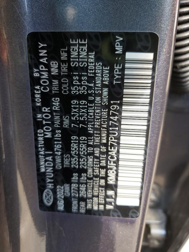2023 Hyundai Tucson N Line VIN: KM8JFCAE7PU174791 Lot: 56725985