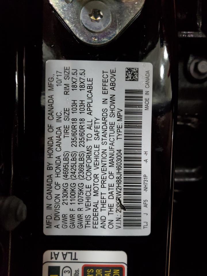 2HKRW2H88JH603004 HONDA CRV 2018