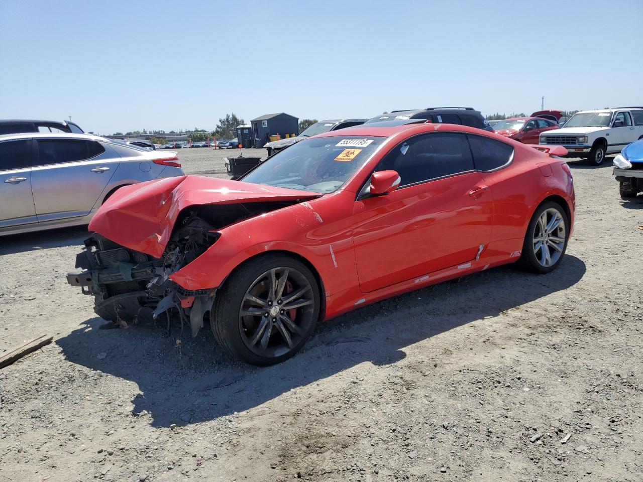 2010 Hyundai Genesis Coupe 3.8L de vânzare în Antelope, CA - Biohazard/Chemical