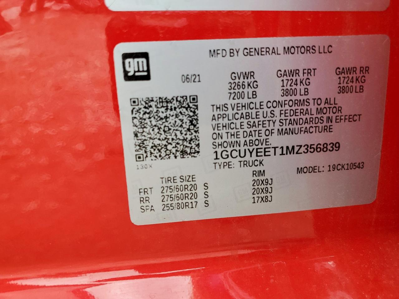 1gcuyeet1mz356839 1GCUYEET1MZ356839 2021 Chevrolet Silverado K1500 Rst