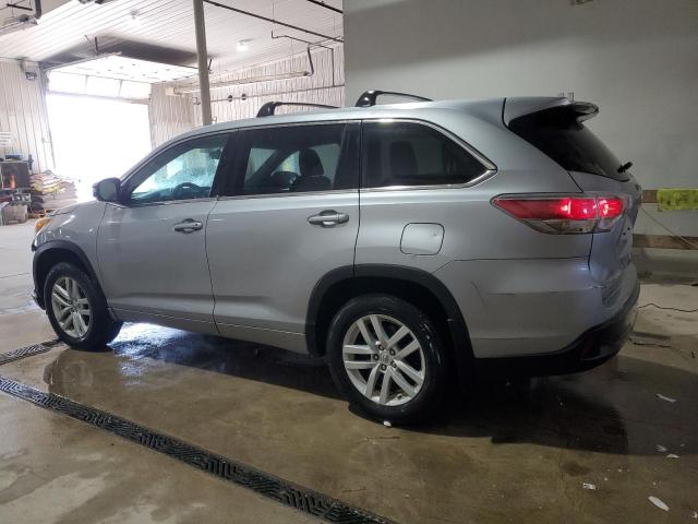 TOYOTA HIGHLANDER 2014 Srebrny