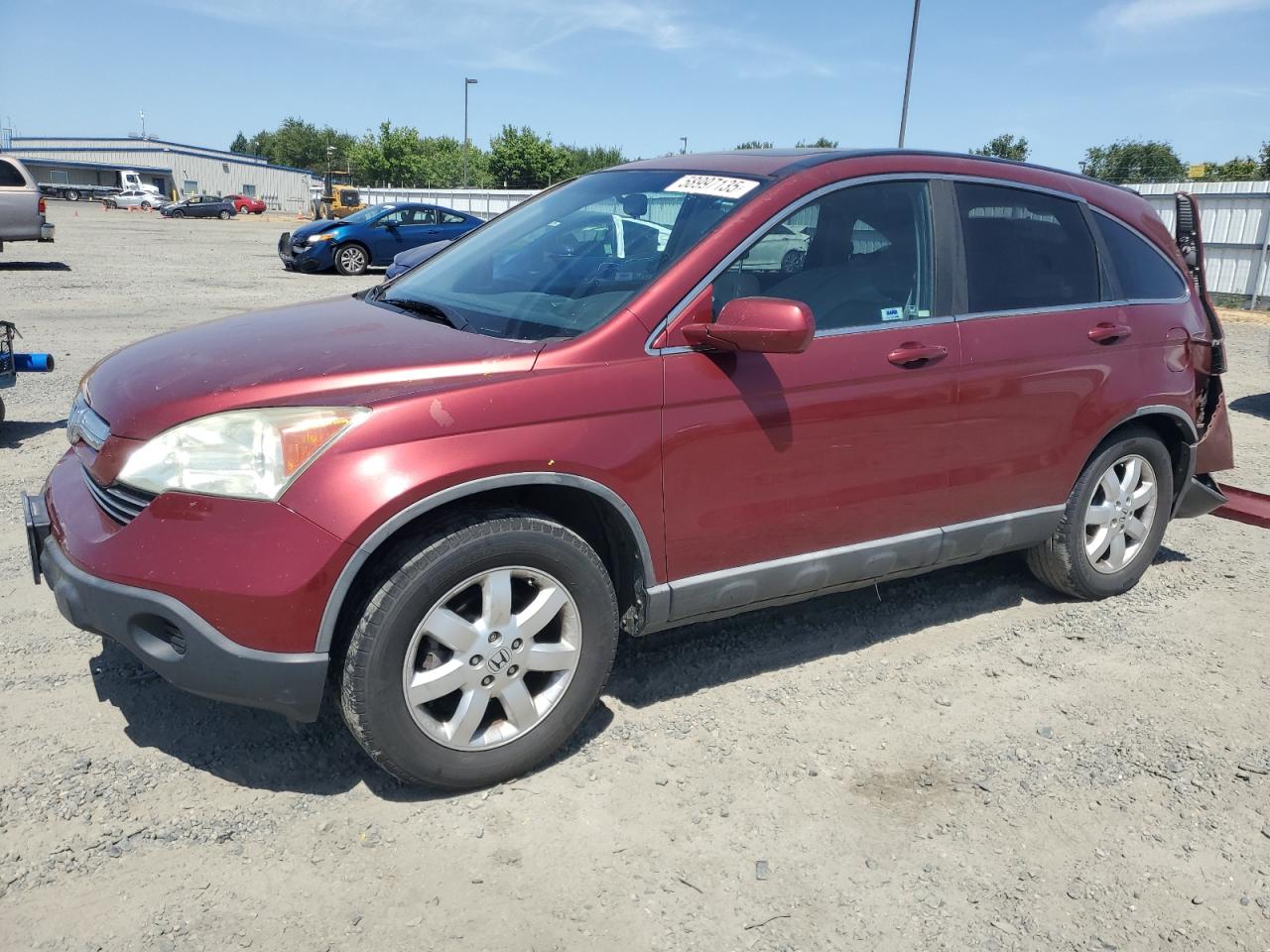 2008 Honda Cr-V Exl იყიდება Sacramento-ში, CA - Rear End