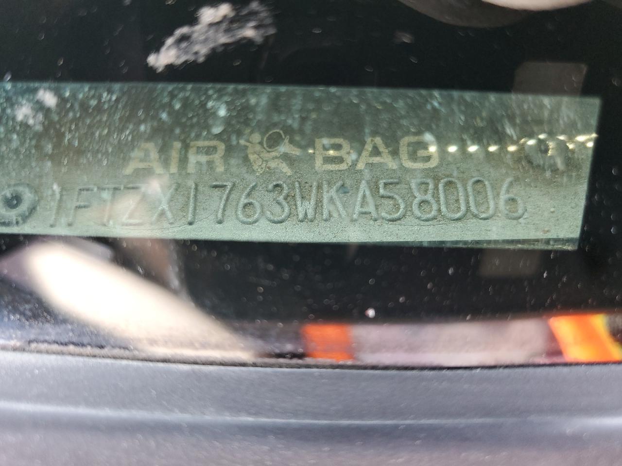 1998 Ford F150 VIN: 1FTZX1763WKA58006 Lot: 57264195