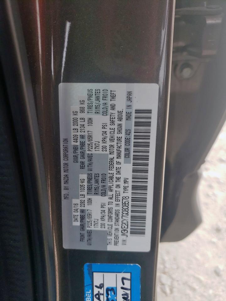 2016 Mazda Cx-5 Touring VIN: JM3KE2CY7G0808578 Lot: 57466175