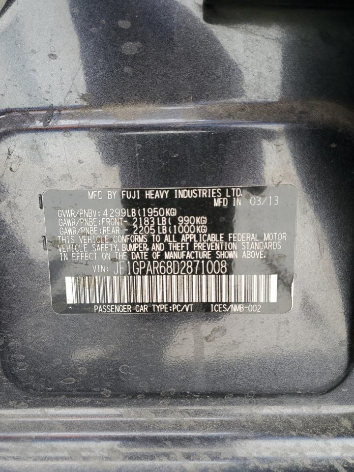 2013 Subaru Impreza Sport Limited VIN: JF1GPAR68D2871008 Lot: 56997335