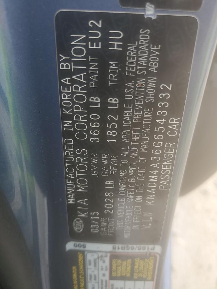 2016 Kia Rio Lx VIN: KNADM4A36G6543332 Lot: 56748955
