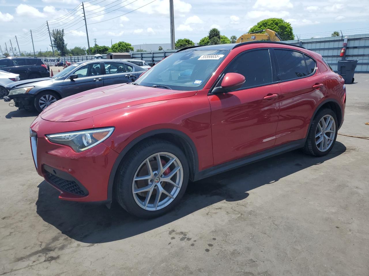 2018 Alfa Romeo Stelvio Ti Sport продається в Miami, FL - Rear End