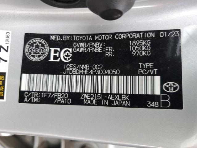 2023 TOYOTA COROLLA LE  