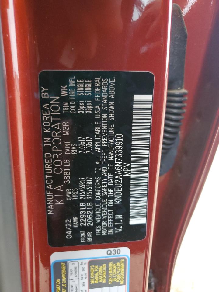2022 Kia Seltos S VIN: KNDEU2AA6N7339910 Lot: 56678265