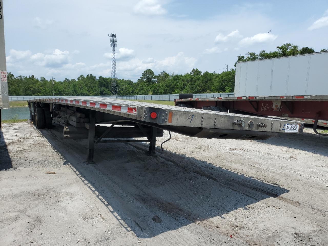 2007 Fontaine Iftw-8-8048Wsawk Flatbed Trailer for Sale in Jacksonville, FL - Frame Damage