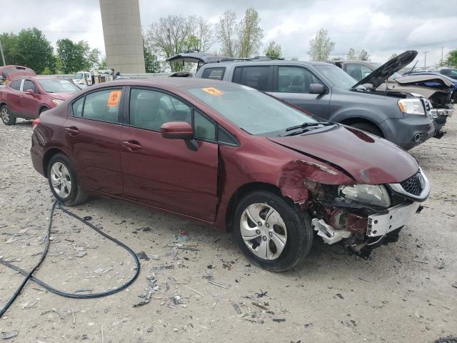  HONDA CIVIC 2014 Бургунди