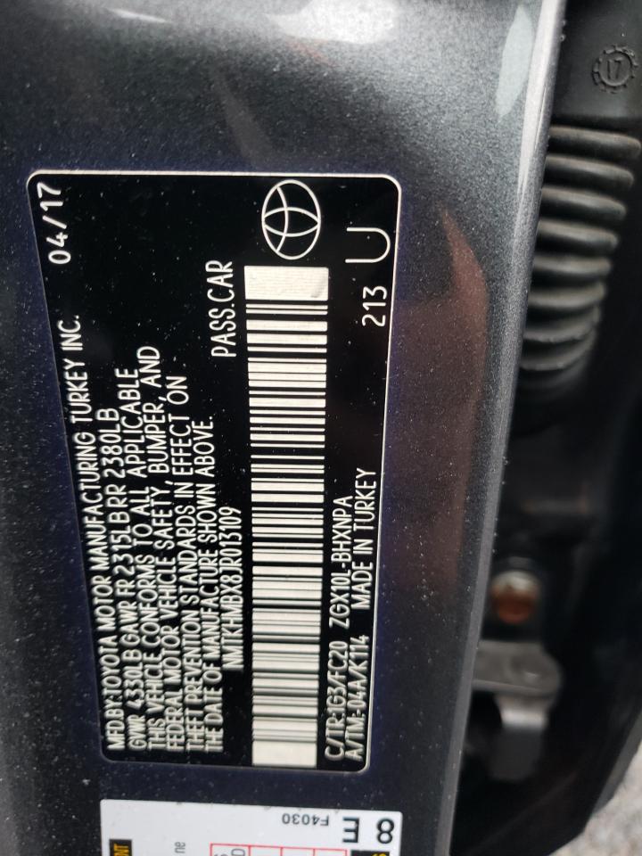 2018 Toyota C-Hr Xle VIN: NMTKHMBX8JR013109 Lot: 56596595