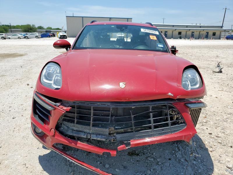  PORSCHE MACAN 2017 Red