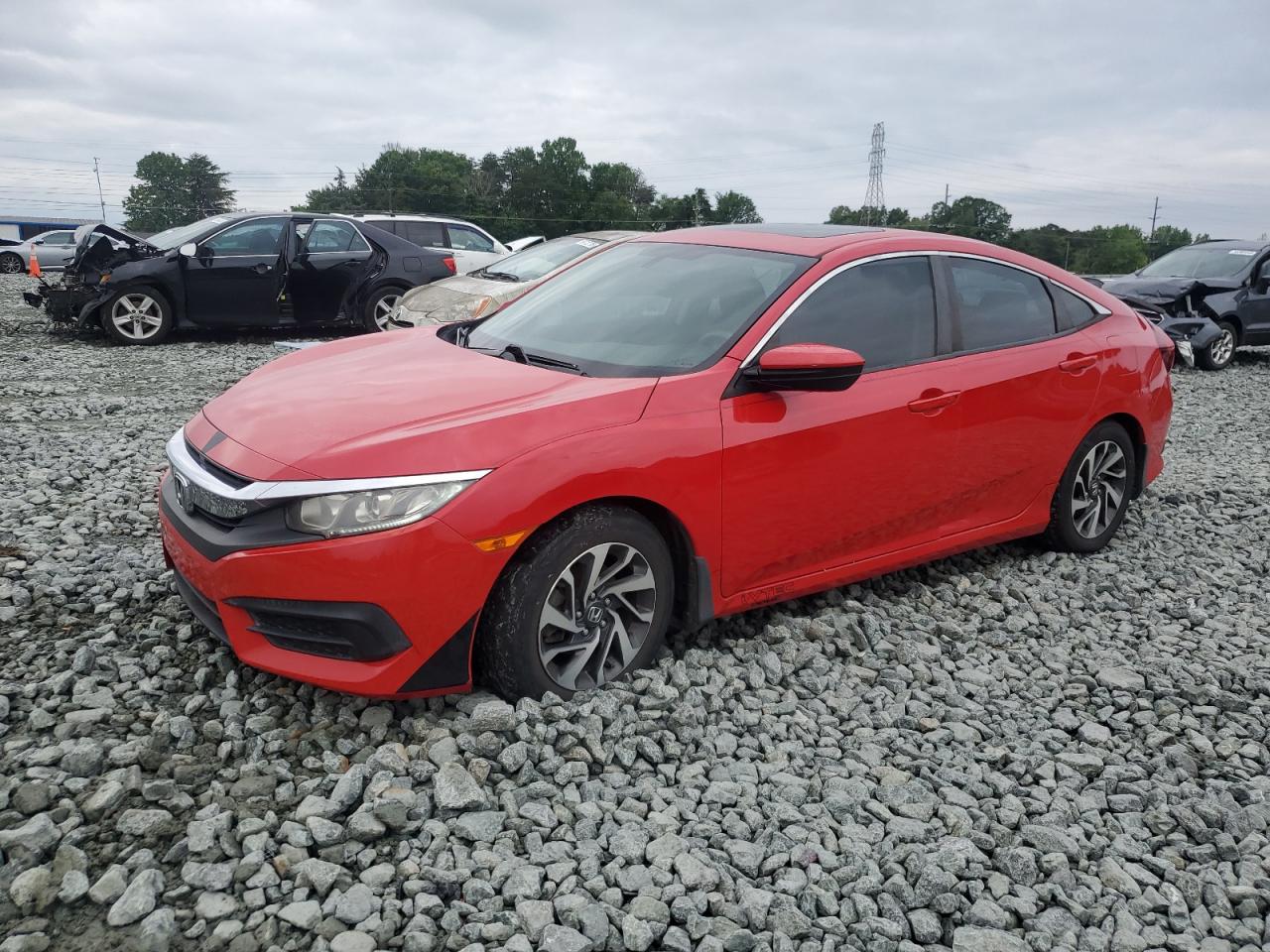 2016 Honda Civic Ex продається в Mebane, NC - Rear End