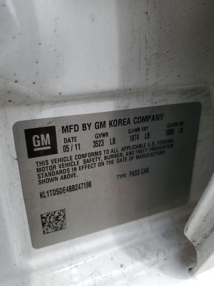 2011 Chevrolet Aveo Ls VIN: KL1TD5DE4BB247198 Lot: 56513235
