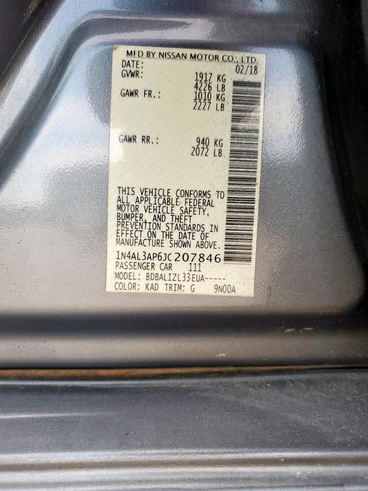 1N4AL3AP6JC207846 NISSAN ALTIMA 2018